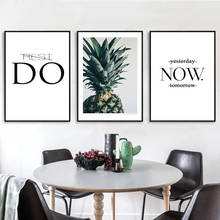 Pintura en lienzo de hojas de plantas y letras en inglés para decoración de la habitación de la niña, arte de pared moderno Simple, estilo Ins, regalo 2024 - compra barato