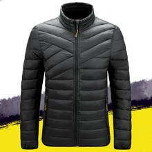 2021 roupa masculina de inverno, jaqueta masculina espessa de algodão acolchoada, almofadada, casaco casual para áreas externas, tamanho plue 4xl 2024 - compre barato