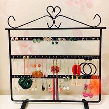 72 Holes Metal Earring Necklace Display Holder Space Saving Jewelry Stand Shelf Rack Organizer 2024 - buy cheap