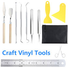 12Pcs Basic Vinyl Tool Kit Craft Vinyl Weeding Tools Set for Silhouettes Cameos Lettering with Storage Bag 2024 - buy cheap