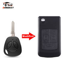 Dandkey 10pcs Modified Flip Car Remote Key Shell For Lada Priora Kalina Vesta Granta Folding Blank Uncut Key Fob 3 Buttons Case 2024 - buy cheap