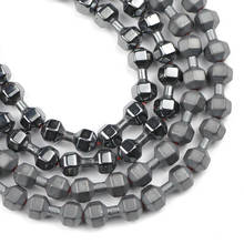 YHBZRET-mancuerna con forma de mancuerna de hematita negra, cuentas sueltas de piedra Natural para la fabricación de joyas, pulseras, colgantes, accesorios de bricolaje 2024 - compra barato