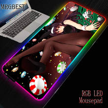MRGBEST Sexy Pantyhose Girl Anime Large Locked Game RGB Mouse Pad Sexy Girl Gamer XL Computer Mousepad Large Keyboard Table Mat 2024 - buy cheap