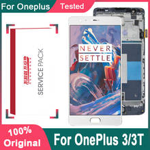 Дисплей с сенсорным экраном для Oneplus 3, AMOLED 5,5 дюйма, сменный ЖК-дисплей для OnePlus 3T, ЖК-панель, оригинал 2024 - купить недорого