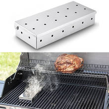 Outdoor BBQ Products Stainless Steel Smoker BOX Barbecue Grill Meat Infused Smoke BBQ Stainless Steel Smoke Box 2024 - buy cheap