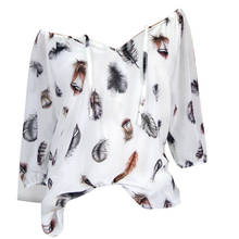 Túnica casual feminina 5xl plus size, camisas de verão estampadas camisas de meia manga com decote em v 2024 - compre barato