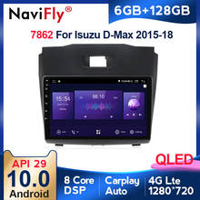 Navifly 6G 128G Android For Isuzu D-Max DMAX 2015-18 DSP carplay 4GLTE Car multimedia video gps radio player QLED screen 2 din 2024 - buy cheap