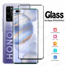 Tempered Glass For Huawei Honor 30 Pro+ V30 Pro 30s Screen Protector For Honor 30 s 30Pro Plus 3d Edge Safety Glass Film 2024 - buy cheap