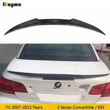 M4 style carbon fiber rear trunk spoiler lip for BMW 3 series convertible 320i 330i 335i 2007 - 2013 E93 cf styling wing spoiler 2024 - buy cheap