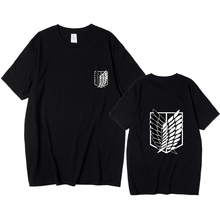 2021 verão novo roupas masculinas japão streetwear comic t camisa topos camisetas ataque no titan camiseta dos homens t camisa de algodão anime tshirt 2024 - compre barato