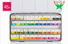 MUNGYO-Juego de acuarelas de 12, 24 y 48 colores, portátil, pigmento de acuarela, dibujo artístico, suministro de papel de acuarela 2024 - compra barato