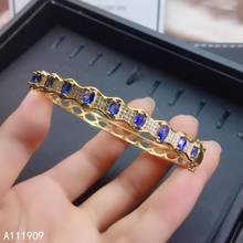 KJJEAXCMY boutique jewelry 925 sterling silver inlaid Natural sapphire Female bracelet support detection popular 2024 - buy cheap