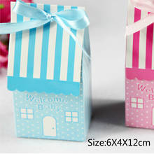Welcome Baby Candy Box Gift Boxes House Shaped Baby Shower Party Favors House Warming Party Box Gift Boxes 2024 - buy cheap