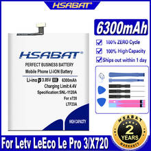 Hsabat bateria ltf23a 6300mah, para letv leeco le pro 3 pro3 aka zl1 x720 x721 x722 x725 x726 x727 x728 lex720 lex727 lex728 2024 - compre barato