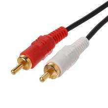 3m 3.5mm macho de áudio para 2 rca macho estéreo música cabo fio para mp3 pod telefone tv som alto-falante b85b 2024 - compre barato