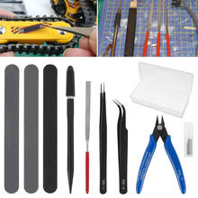 Conjunto de herramientas de construcción de modelo Gundam, accesorios para manualidades, pinzas, alicates, Kit de modelos, 9 Uds. 2024 - compra barato