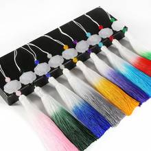 2Pcs Vintage Gradient Polyester Silk Tassels Fringe For Clothes Sewing Curtains Accessories DIY Home Wedding Decoration 2024 - buy cheap