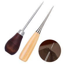 Шило MIUSIE Skc с деревянной ручкой, ручной инструмент для вязания, прямой конус, изогнутая конусная игла, тысячи сквозных сверл, инструменты для работы с кожей 2024 - купить недорого