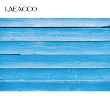 Laeacco Blue Wood Texture Wooden Board Plank Wall Baby Food Pet Clothes Photographic Background Photo Backdrop For Photo Studio 2024 - buy cheap