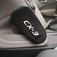 Pu Leather Knee Pad handrail pad Interior Car Accessories For Mazda Cx3 2024 - buy cheap