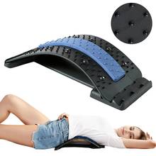 Massageador de costas, equipamento de alongamento, fitness, suporte de lombar, relaxamento, dor nas coluna, alívio, chiroprator, mensagem 2024 - compre barato