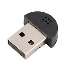Micrófono Super Mini USB IC adaptador de Audio portátil, controlador de voz de estudio, micrófono portátil para MSN, PC, portátil, clases gratis 2024 - compra barato