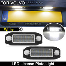2Pcs For Volvo C30 C70 S40 S60 S80 V50 V60 V70 XC60 XC70 XC90 High Brightness White LED License Plate Light Number Plate Lamp 2024 - buy cheap