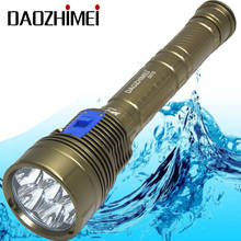 Professional Waterproof Torch 7* XM-L L2 LED Underwater Scuba Diving Flashlight 200 Meter Lamp Lantern Dive Light 2024 - buy cheap