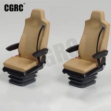 2pcs RC Model Simulation Drive Seat For 1/14 Tamiya RC Truck MAN TGX TGX540 56325 LESU Scania Actros 2024 - buy cheap