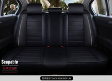Rear seat only leather car seat cover for nissan qashqai almera x-trail classic altima JUKE kicks LEAF micra murano z51 navara 2024 - buy cheap