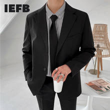 IEFB-Chaqueta informal de estilo coreano para hombre, traje pequeño, abrigo guapo de un solo pecho, ropa de moda para otoño, 9Y3448, 2021 2024 - compra barato