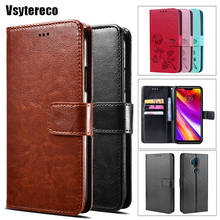 Luxury Business Leather Phone Cases For LG G7 ThinQ Case Flip Book Stand Coque For LG G7 G 7 ThinQ Wallet Cover with Card Holder 2024 - buy cheap