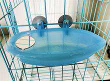 Hot 100pcs/lot Parrot Bathtub With Mirror Pet Cage Accessories Bird Mirror Bath Shower Box Bird Cage Pet Small Bird Parrot Cage 2024 - buy cheap