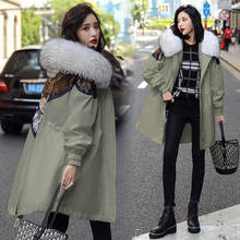 Parka Down Cotton Coat Female Jacket Real Fox Fur Collar Autumn Winter Coat Women Clothes 2020 Korean Vintage Tops ZT4706 2024 - buy cheap