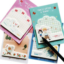 30Pages/Pack Cute Fox Swan Mermaid Princess Memo Sticky Note Memo Pad School Office Supply Student Stationery Kids Gift 2024 - buy cheap