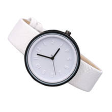 Часы унисекс, простые, модные, с цифрами, кварцевые, холщовые, с кожаным ремешком, наручные часы orologio donna, женские часы, reloj mujer hot #30 2024 - купить недорого