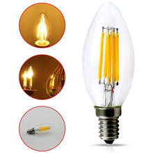 Bombilla de filamento LED para candelabro, luces de vela E14, Edison, Retro, antigua, C35/C35L, E14, 220V, 4W, 8W, 12W 2024 - compra barato
