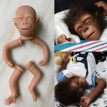 Реалистичные мягкие силиконовые виниловые куклы reborn kit, обезьяны orangutans, DIY, без рисунка, пустые куклы boneca de macaco, детали для кукол 2024 - купить недорого