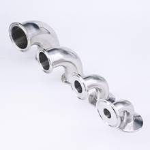 O/D 19/25/32/38/45/51/57-108mm Tri Clamp 304 Stainless Steel Sanitary 90 Degree Elbow Fitting Home Brew 2024 - buy cheap