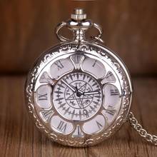 New fashion silver quartz pocket watch black deacon black butler analog pendant necklace clock men's ladies watch gift 2024 - buy cheap