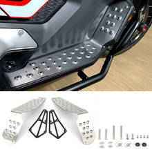 Motocicleta de aço inoxidável placa pé apoio para os pés passo pedais almofadas placa para honda X-ADV750 X-ADV 750 150 xadv150 xadv150 2024 - compre barato