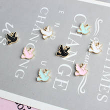 20pcs/lot Cute Bird Enamel mini Animal Charms For Jewelry Making Bracelet Charms DIY Findings Necklace Pendant Finding XL832 2024 - buy cheap