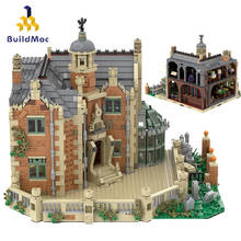 Moc City Street The Haunted Manor Ghost House Expert Castle Architecture Modular Building Block Collection Toys For Gift 2024 - buy cheap