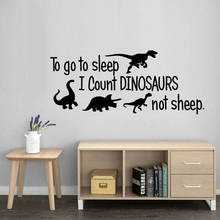 Decoração de quarto de crianças w675, decoração em vinil para ir dormir, dinossauros que não são ovelhas adesivo para parede, pôster artístico, decoração fofa 2024 - compre barato
