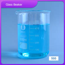Vaso de vidrio de alta calidad de 500ml, laboratorio de química, vidrio de borosilicato transparente, espesado con boquilla 2024 - compra barato