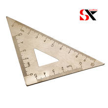 High quality Triangular copper ruler  Measuring tools for school student Educational Supplies gift 2024 - buy cheap