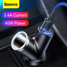 Baseus 3.4A Car Charger Dual USB Car Charging For iPhone XS Max X Samsung Fast Car Charger USB Charge Adapter For Phone In Car 2024 - buy cheap