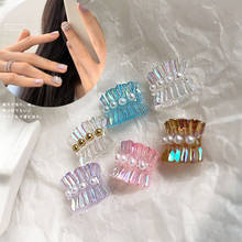 10 Uds. De decoraciones 3D para uñas, cinta de Color Aurora, diseño de falda de Ballet, accesorios de decoración de uñas con perlas, dijes de lujo para uñas 2024 - compra barato