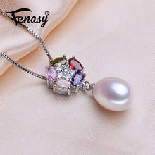 FENASY-joyería de plata de ley 925 para mujer, collares bohemios personalizados de cristal de agua, regalo de aniversario 2024 - compra barato