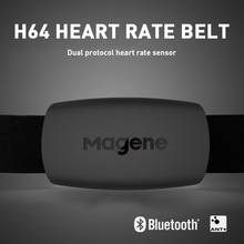 Magene-Monitor de ritmo cardíaco H64 para bicicleta, dispositivo con modo Dual, Ant +, Bluetooth, Wahoo, Garmin 2024 - compra barato